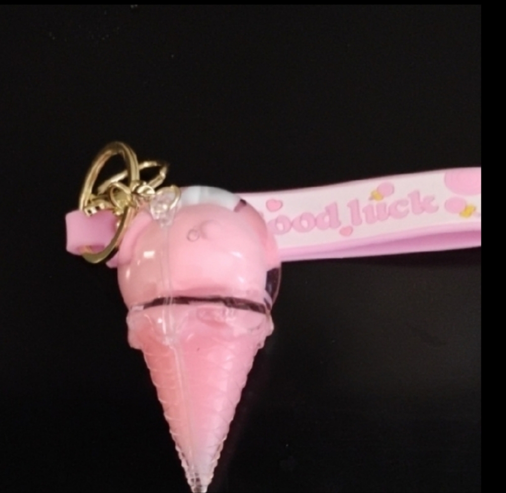 Cute "Good Luck" Pink Bag Charm